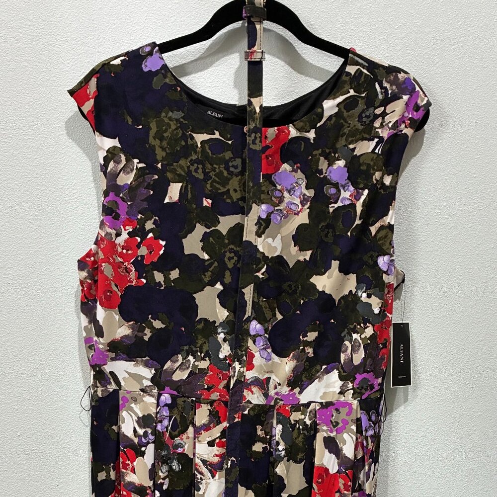 New Alfani Floral Cascade Dress